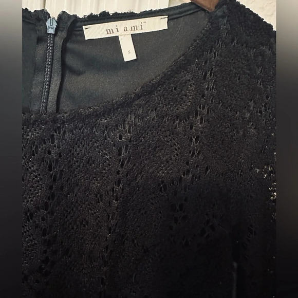 Miami Bohemian Style Dress with lace top Sz S - Picture 3 of 6